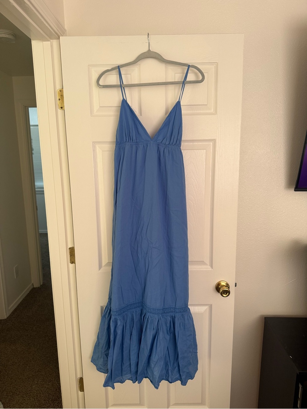 Abound Blue Spaghetti-Strap Maxi Dress
